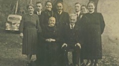 Ältestes Familienbild der Familie Böcherer mit Diamantenem Hochzeitspaar und 7 Kindern